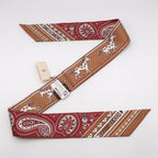 Hermes Twilly Cheval de Cours Bandana Glitter le White Silk Scarf — view 3