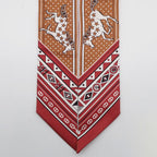 Hermes Twilly Cheval de Cours Bandana Glitter le White Silk Scarf — view 6