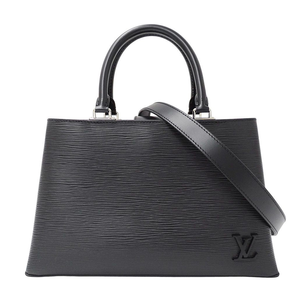 Louis Vuitton 2-Way Shoulder Bag Epi Leather Kleber PM Noir Black Handle