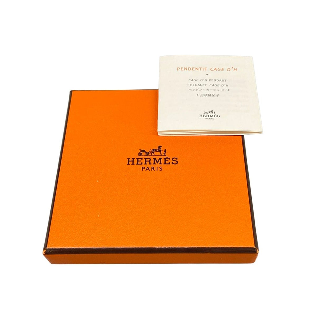 Hermes Necklace Cage D'h Gold Pink — view 6