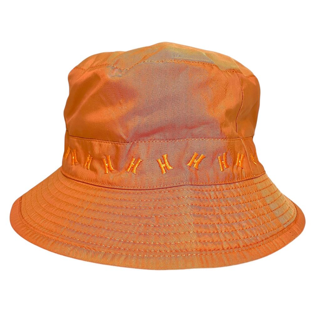 Hermes H Embroidery Bucket Hat Orange — view 3