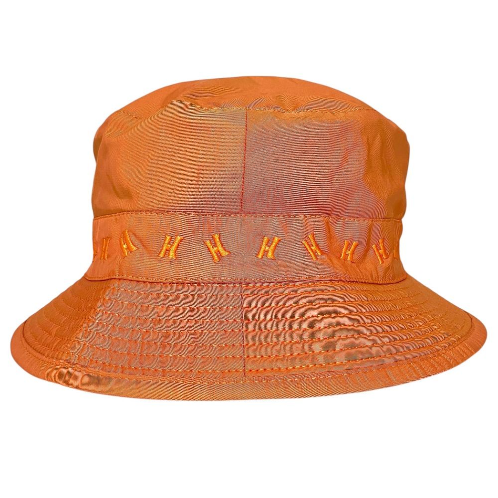 Hermes H Embroidery Bucket Hat Orange — view 2