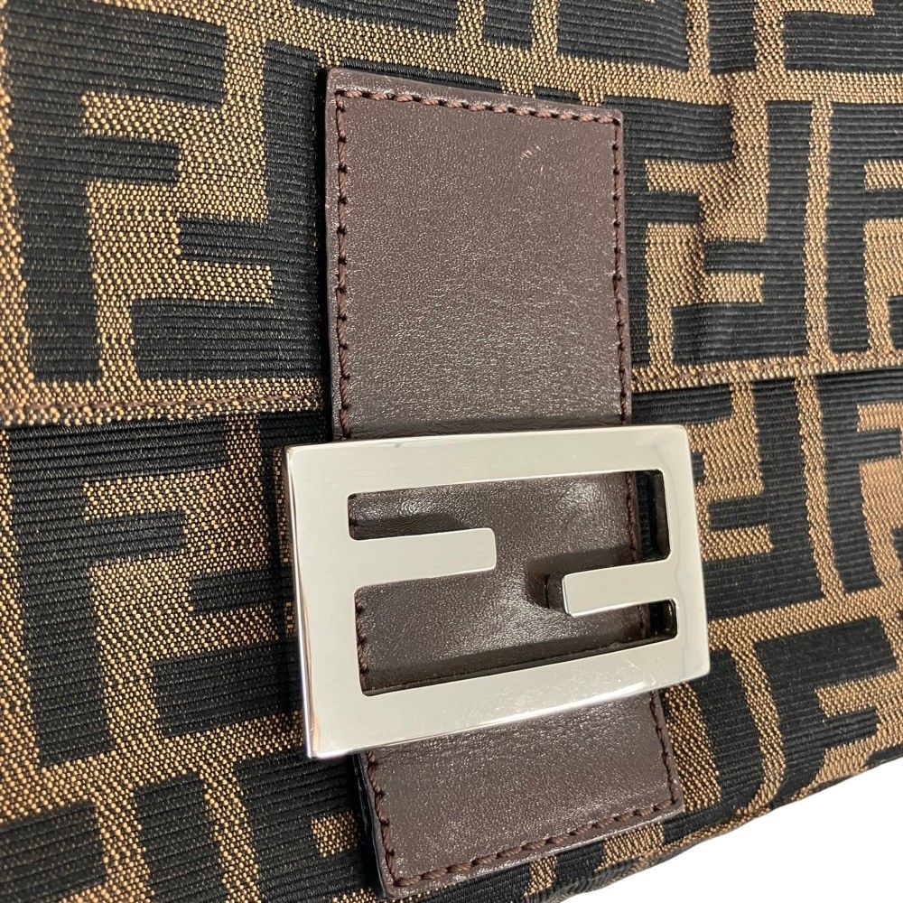 Fendi Zucca Pattern Mamma Bucket Handbag Brown — view 8