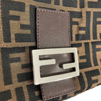 Fendi Zucca Pattern Mamma Bucket Handbag Brown — view 8