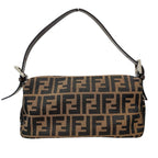 Fendi Zucca Pattern Mamma Bucket Handbag Brown — view 2
