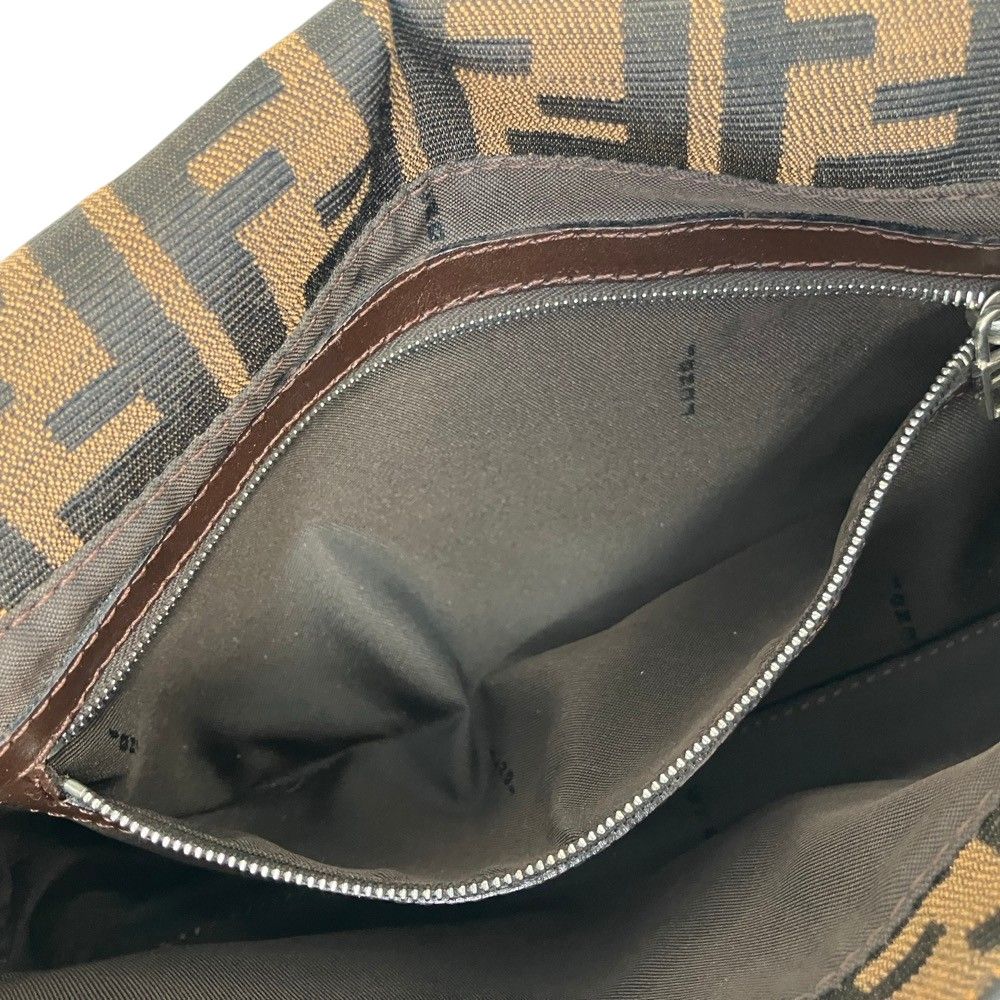 Fendi Zucca Pattern Mamma Bucket Handbag Brown — view 7