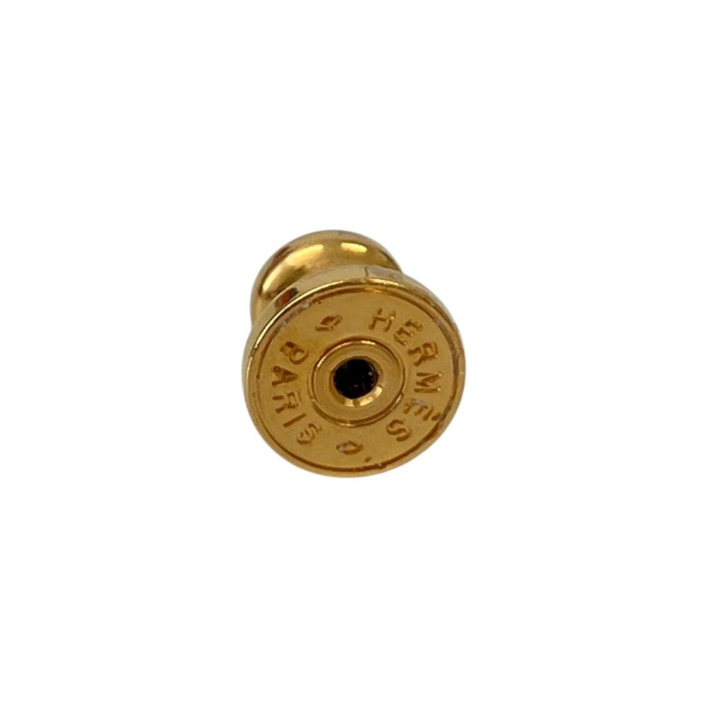 Hermes Disco Faubourg Medor Stud Drop Earrings Gold Colored — view 5