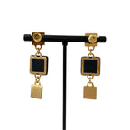 Hermes Disco Faubourg Medor Stud Drop Earrings Gold Colored — view 4