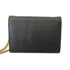 Gucci GG Marmont Chain Wallet Black Shoulder Bag — view 3