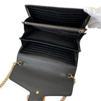 Gucci GG Marmont Chain Wallet Black Shoulder Bag — view 6