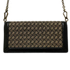 Bottega Veneta Intrecciato Chain Wallet Shoulder Bag Gold Colored Black — view 2