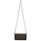Bottega Veneta Intrecciato Chain Wallet Shoulder Bag Gold Colored Black — view 5