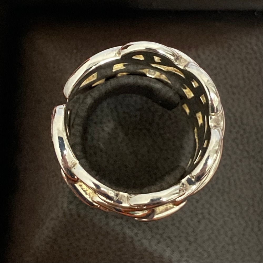 Hermes Chaine D'ancre Enchainee GM Ring 925 53 Silver — view 5