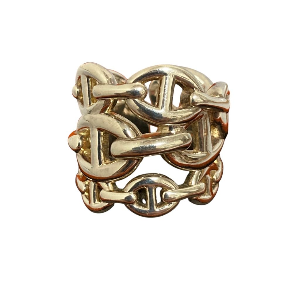 Hermes Chaine D'ancre Enchainee GM Ring 925 53 Silver — view 2