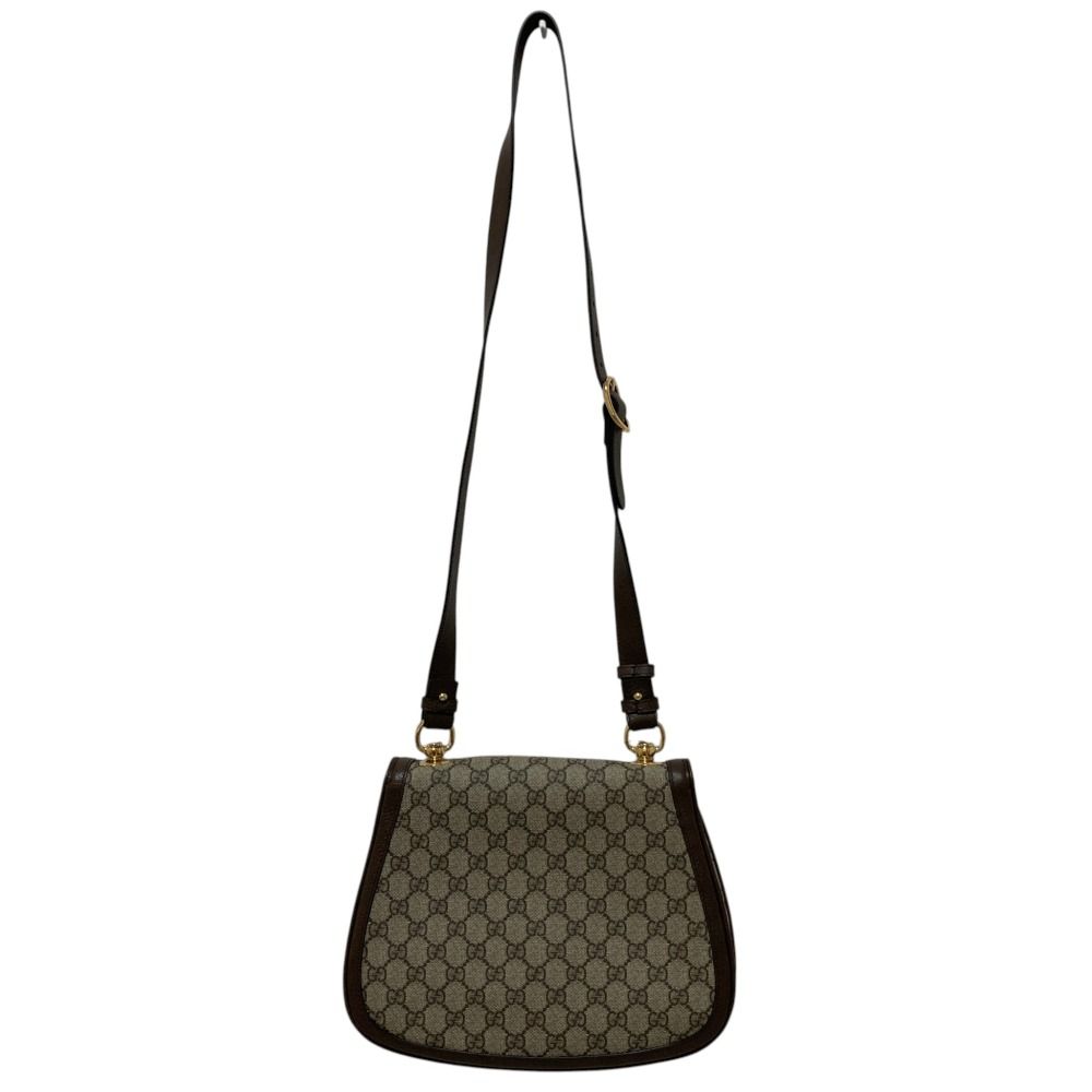 Gucci Blondie GG Supreme Shoulder Bag Beige Brown — view 6