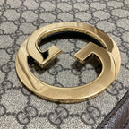 Gucci Blondie GG Supreme Shoulder Bag Beige Brown — view 7