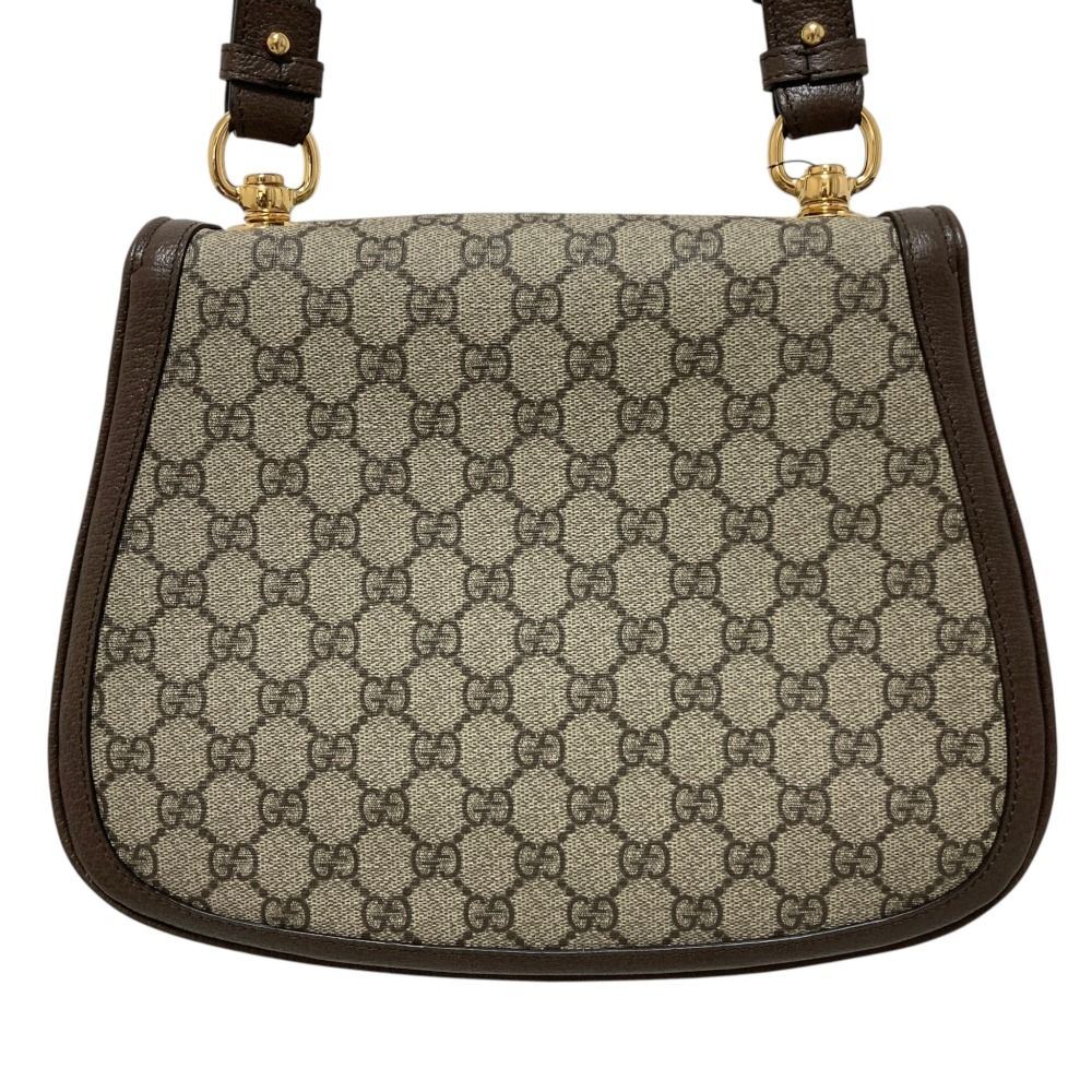 Gucci Blondie GG Supreme Shoulder Bag Beige Brown — view 2