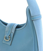 Hermes Sako (1998) Shoulder Bag Blue — view 6