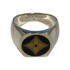 Louis Vuitton Bague Fleur Monogram Ring L Silver — view 3