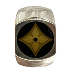 Louis Vuitton Bague Fleur Monogram Ring L Silver — view 2