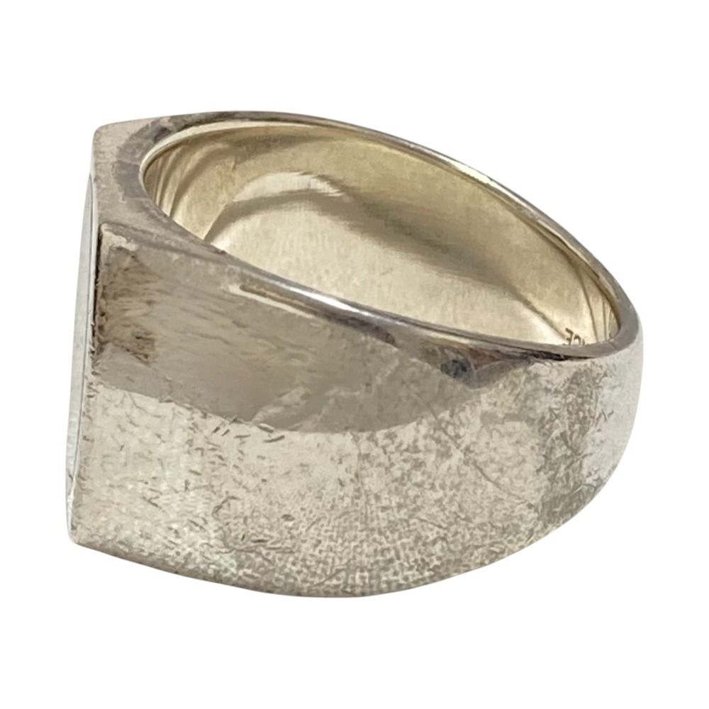 Louis Vuitton Bague Fleur Monogram Ring L Silver — view 8