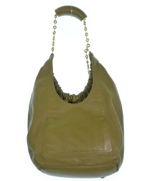 Loewe Leather Squeeze Medium Handbag Khaki — view 2