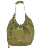 Loewe Leather Squeeze Medium Handbag Khaki