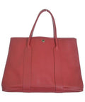 Hermes Garden Party PM (2014) Tote Bag Red