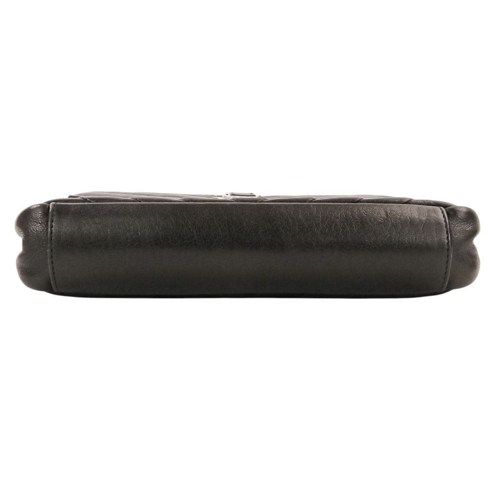 Saint Laurent Paris Carre Medium Leather 2-Way Chain Shoulder Bag Black — view 8
