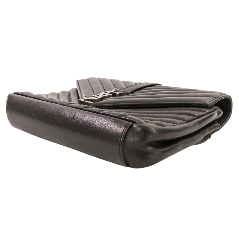 Saint Laurent Paris Carre Medium Leather 2-Way Chain Shoulder Bag Black — view 6