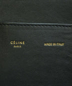 Celine Leather Trapeze Medium Handbag Black — view 5