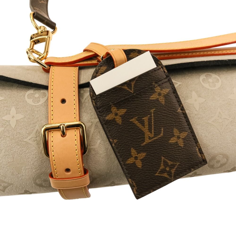 Louis Vuitton Monogram Shoulder Strap Yoga Mat Bag Gray — view 2