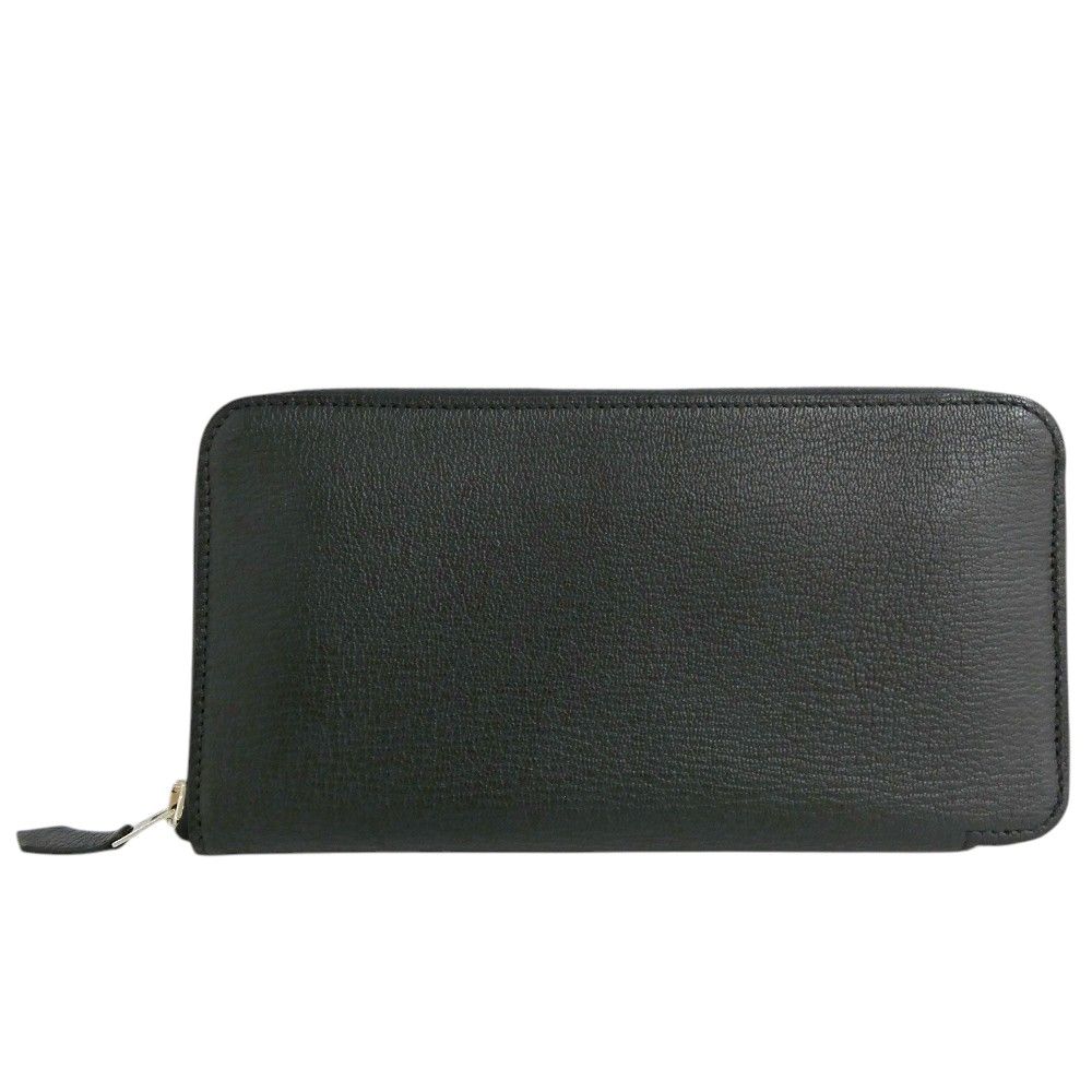 Hermes Azap Long Classic Black Silver Chevre Wallet — view 2