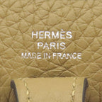 Hermes Shoulder Bag Evelyne TPM 16 Long Taurillon Clemence Dune Silver — view 6
