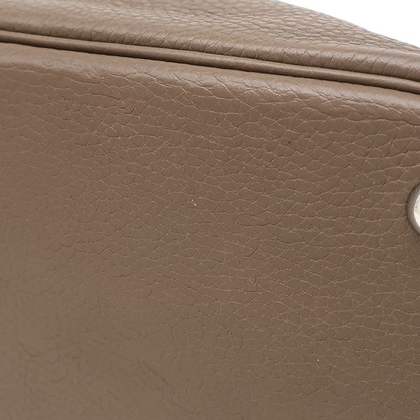 Hermes 2-Way Bag Bolide 31 Taurillon Clemence Etoupe Silver Greige Shoulder — view 6