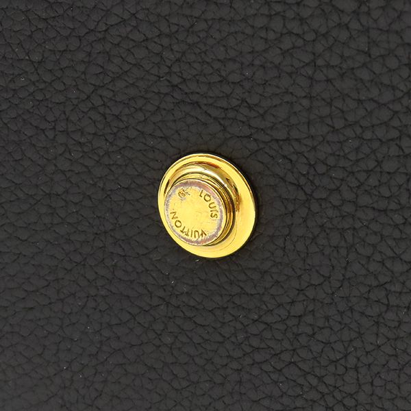 Louis Vuitton 2-Way Bag on My Side MM Leather Shearling Black White Gold Fur — view 5
