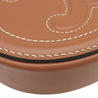 Celine Shoulder Bag Oval Perth Cuir Triomphe Leather Tan Gold Brown Mini — view 4