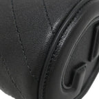Gucci Shoulder Bag Blondie Leather Black Silver Interlocking — view 4