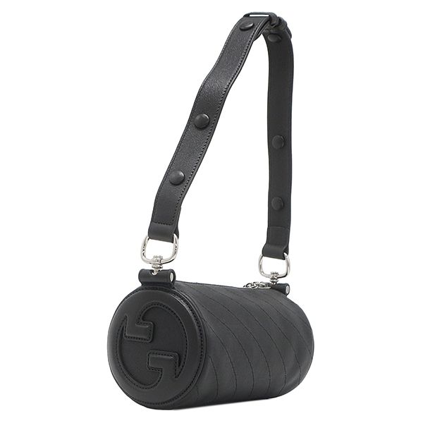 Gucci Shoulder Bag Blondie Leather Black Silver Interlocking — view 2
