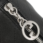 Gucci Shoulder Bag Blondie Leather Black Silver Interlocking — view 5