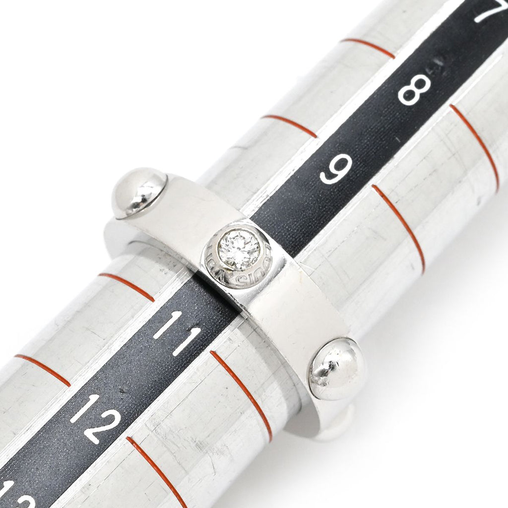 Louis Vuitton Ring Petite Bague Crew Diamond White Gold — view 8