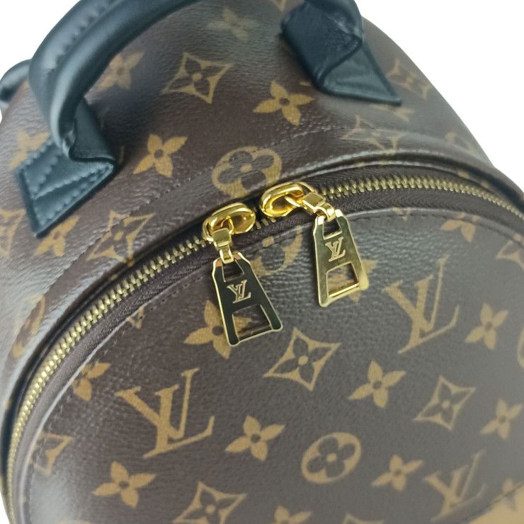 Louis Vuitton Backpack Palm Springs PM Brown Monogram Reverse Gold — view 6