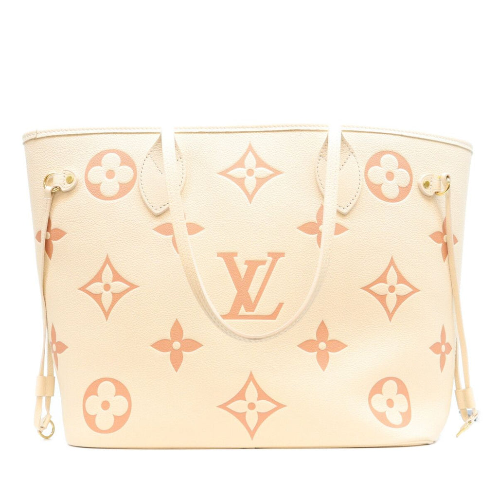 Louis Vuitton Empreinte Cream Rose Trianon Neverfull MM Tote Bag — view 3