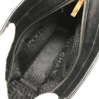 Chanel CC Logo Choco Bar Lambskin Tote Bag Black — view 8