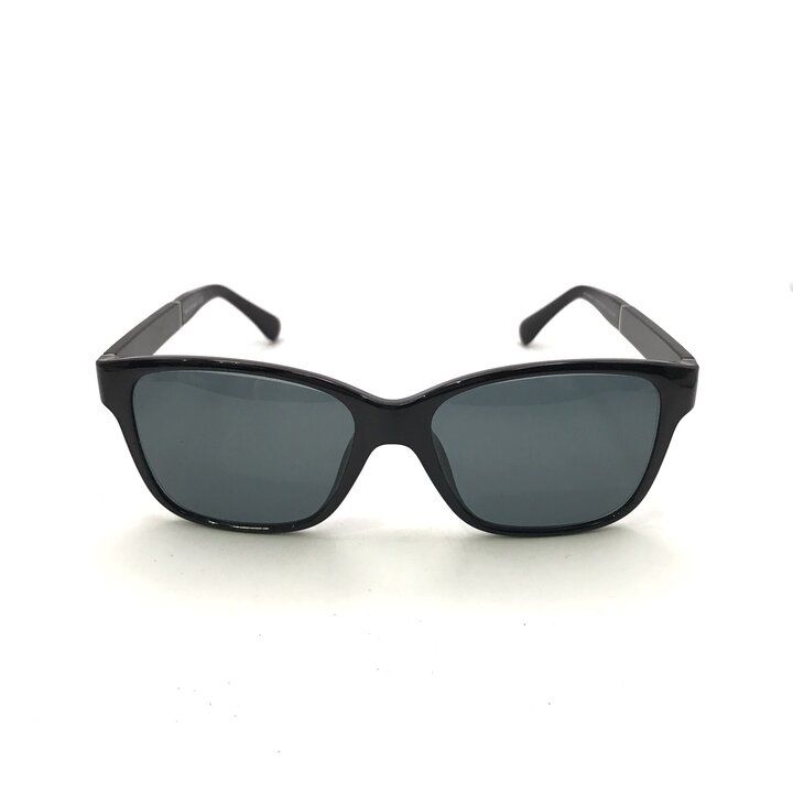 Chanel CC Logo Sunglasses Eyewear Black Silver — view 2