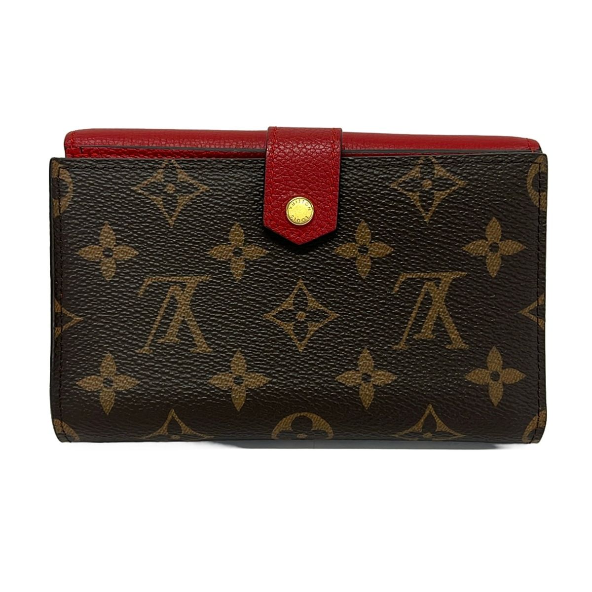 Louis Vuitton Snap Wallet Monogram Portefeuille Pallas Compact Cerise Leather — view 2