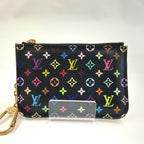 Louis Vuitton Monogram Multicolor Pochette Cles Coin Purse Key Case — view 2