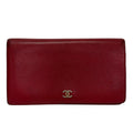 Chanel Wallet Red Leather