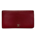Chanel Wallet Red Leather