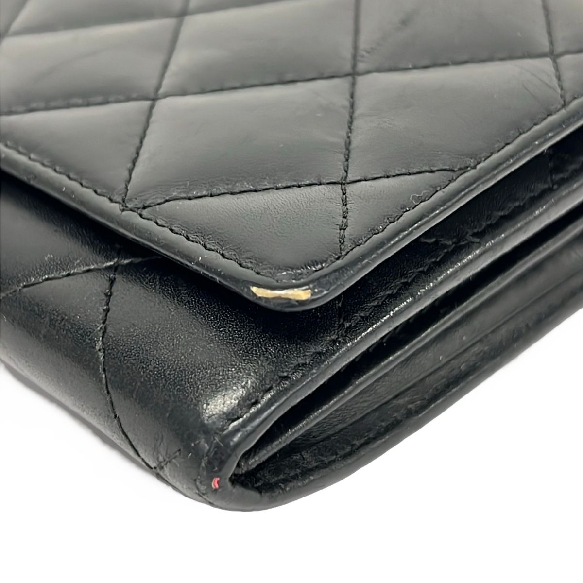 Chanel Wallet Cambon Line Black Silver Leather — view 7